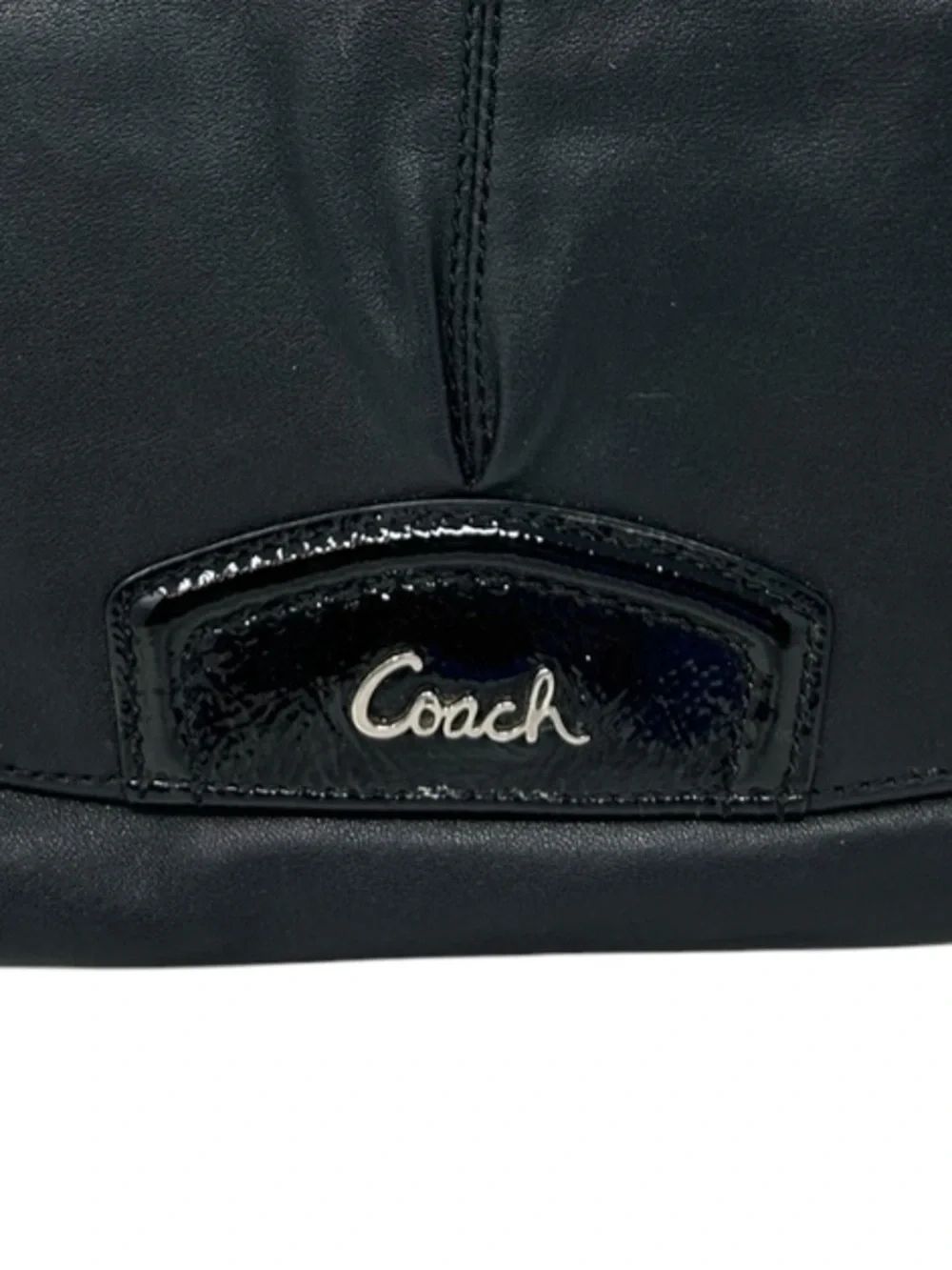 Coach Ashley Pleated Leather Mini Bag/Wristlet - Picture 2 of 11